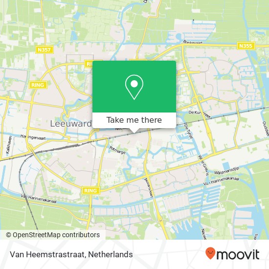 Van Heemstrastraat, 8933 Leeuwarden map