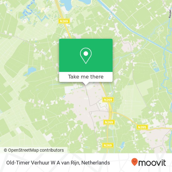 Old-Timer Verhuur W A van Rijn, D.N. Oliepint 6 Karte