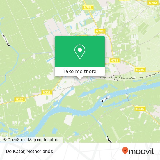 De Kater, Markt 8 map