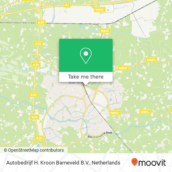 Autobedrijf H. Kroon Barneveld B.V., Van Zuijlen van Nieveltlaan 77 map