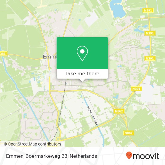 Emmen, Boermarkeweg 23 map