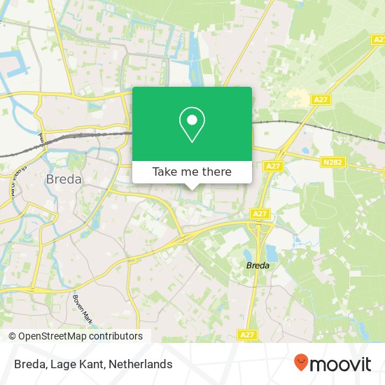 Breda, Lage Kant Karte
