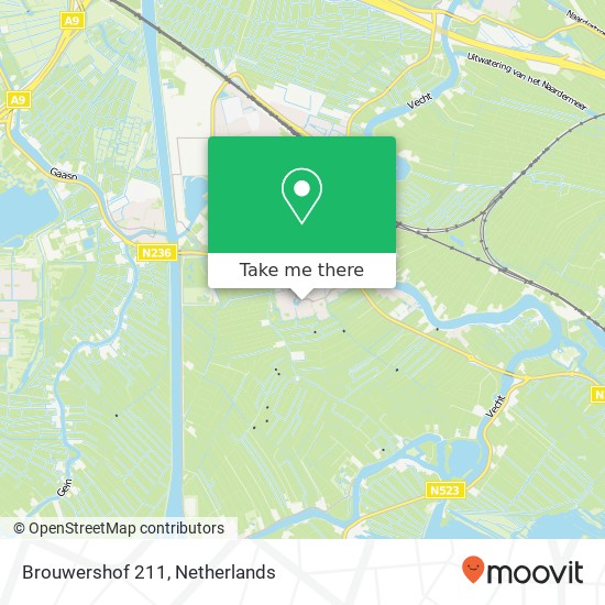 Brouwershof 211, 1383 DM Weesp map