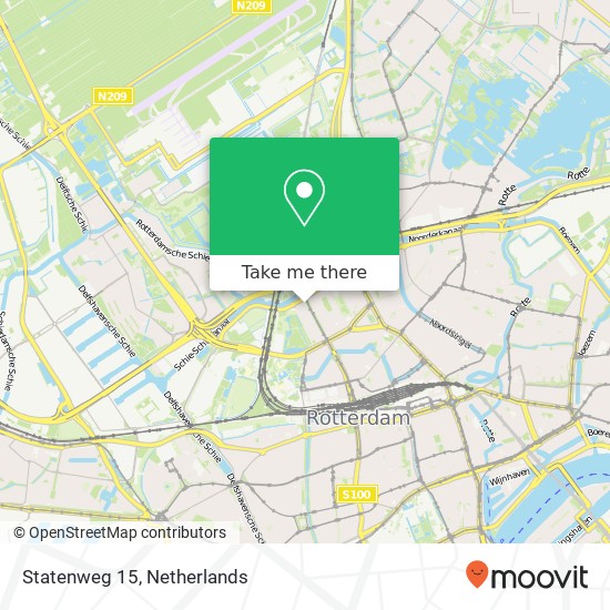 Statenweg 15, Statenweg 15, 3039 Rotterdam, Nederland map