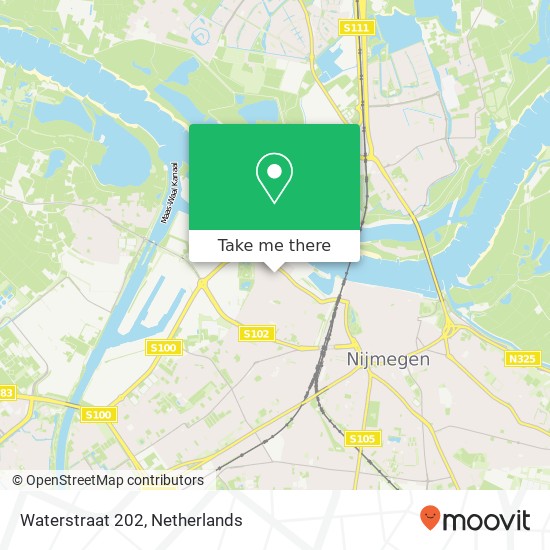 Waterstraat 202, 6541 TS Nijmegen Karte