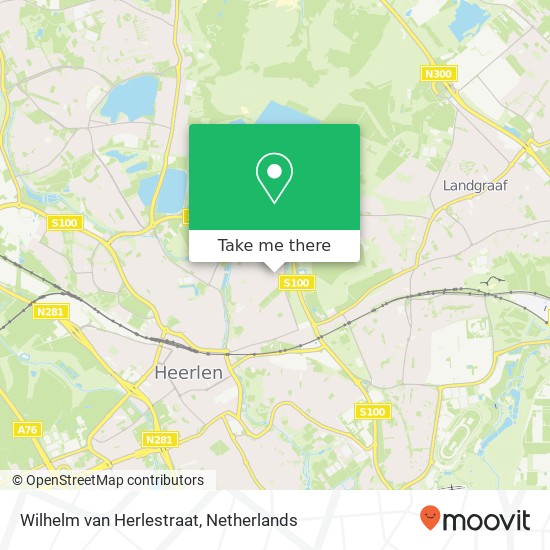 Wilhelm van Herlestraat, Wilhelm van Herlestraat, 6415 VA Heerlen, Nederland map
