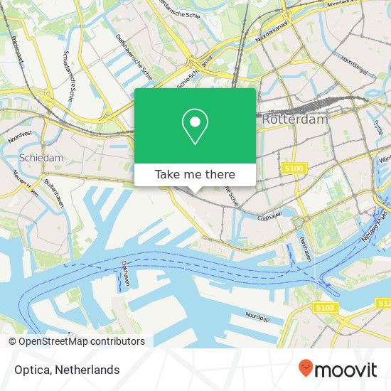 Optica, Schiedamseweg map