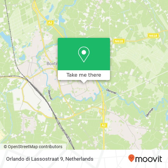 Orlando di Lassostraat 9, 5283 HX Boxtel map