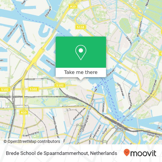 Brede School de Spaarndammerhout, Guillaume Derksstraat map