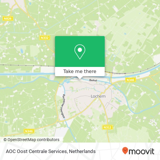 AOC Oost Centrale Services, Hoeflingweg 9 map