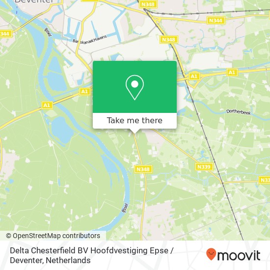 Delta Chesterfield BV Hoofdvestiging Epse / Deventer, Deventerweg 36 Karte