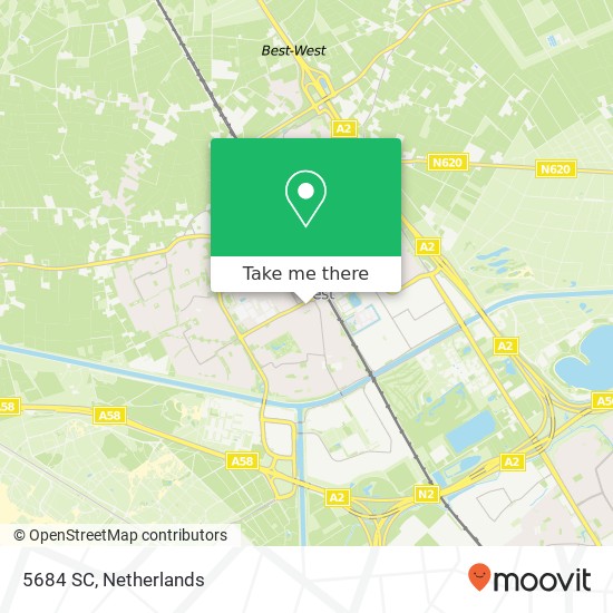 5684 SC, 5684 SC Best, Nederland Karte