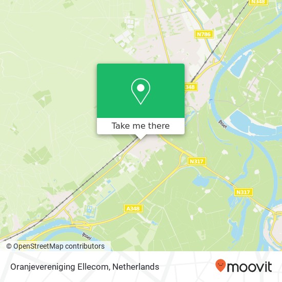 Oranjevereniging Ellecom, Zutphensestraatweg 46 map
