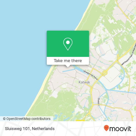 Sluisweg 101, 2225 XK Katwijk aan Zee map