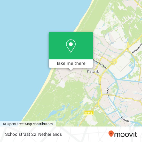 Schoolstraat 22, 2225 KT Katwijk aan Zee map