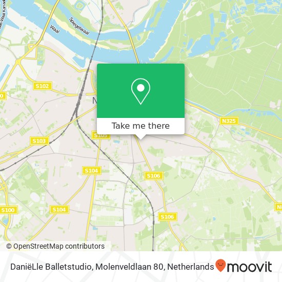 DaniëLle Balletstudio, Molenveldlaan 80 map