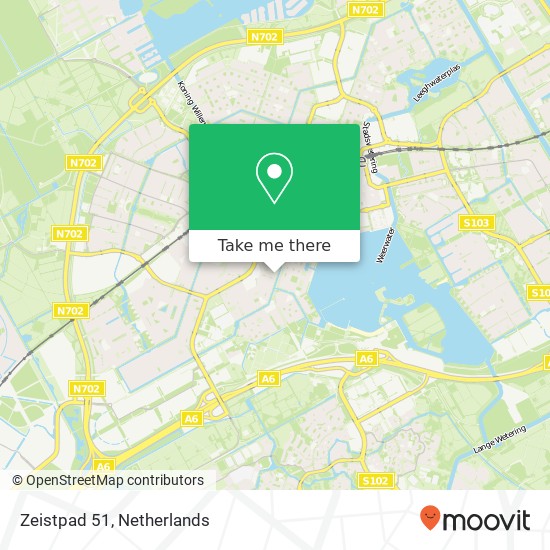 Zeistpad 51, 1324 NB Almere-Stad map