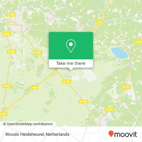 Woods Heideheuvel, Hoge Bergweg 30 map