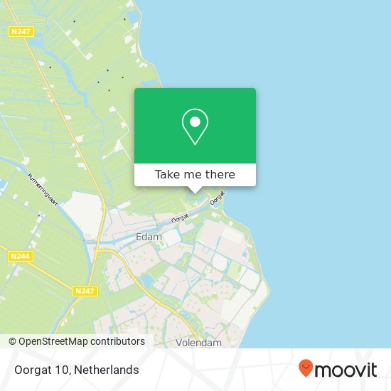 Oorgat 10, Oorgat 10, 1135 CR Edam, Nederland map