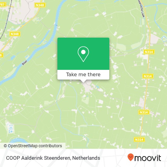 COOP Aalderink Steenderen, Dorpsstraat 14 map