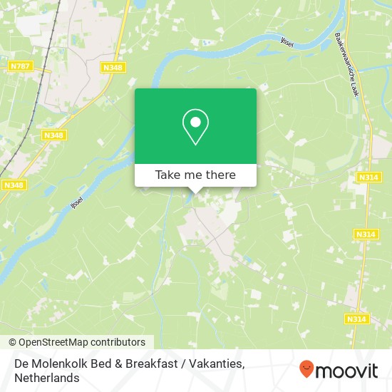 De Molenkolk Bed & Breakfast / Vakanties map