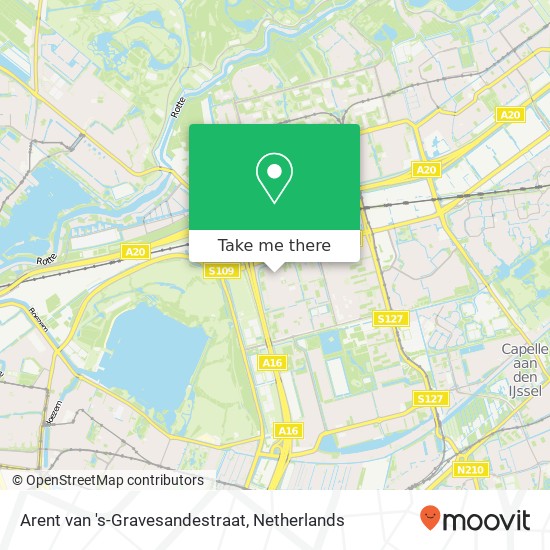 Arent van 's-Gravesandestraat, 3067 LA Rotterdam map