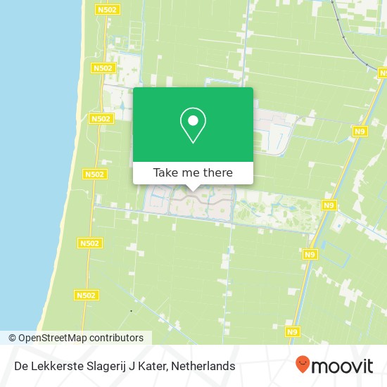 De Lekkerste Slagerij J Kater, Drooghe Bol 1028 map