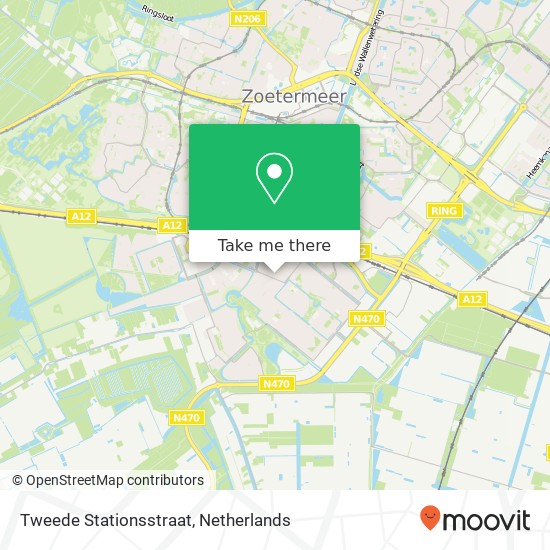 Tweede Stationsstraat, 2718 Zoetermeer map