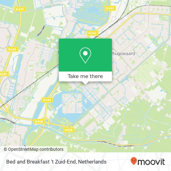 Bed and Breakfast 't Zuid-End map