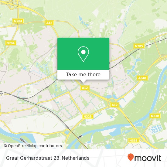 Graaf Gerhardstraat 23, 6882 DE Velp map
