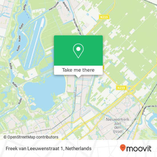 Freek van Leeuwenstraat 1, 3059 TN Rotterdam map