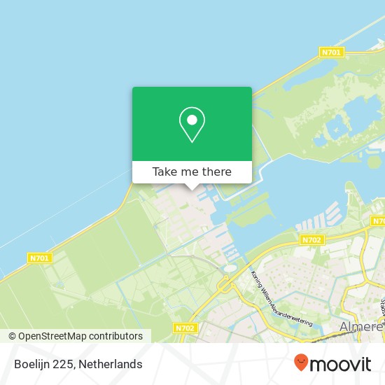 Boelijn 225, 1319 DP Almere-Stad map