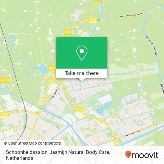 Schoonheidssalon, Jasmijn Natural Body Care, Grevingaheerd 168 map