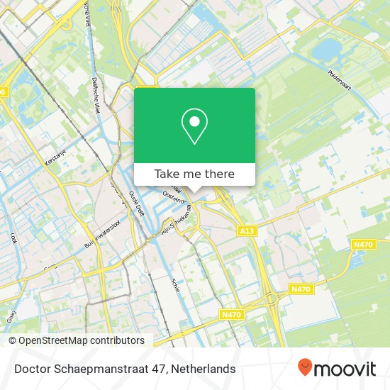 Doctor Schaepmanstraat 47, Doctor Schaepmanstraat 47, 2612 PJ Delft, Nederland map