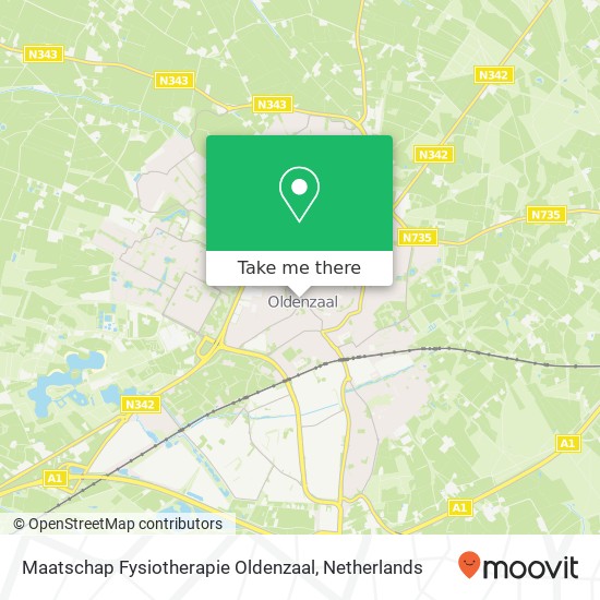 Maatschap Fysiotherapie Oldenzaal, Tulpstraat 162 map