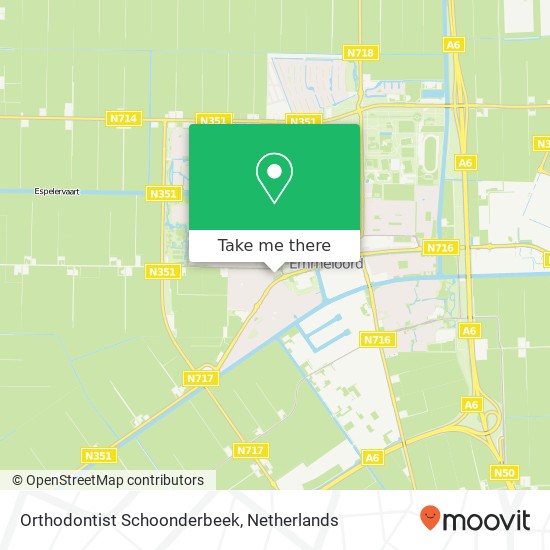 Orthodontist Schoonderbeek, Toutenburgh 3 map