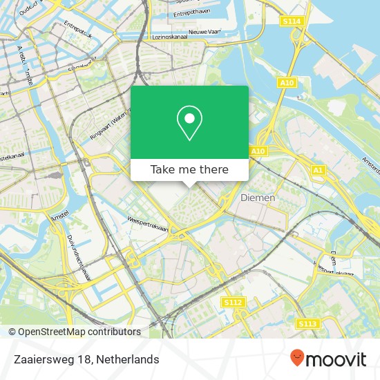 Zaaiersweg 18, Zaaiersweg 18, 1097 SM Amsterdam, Nederland Karte