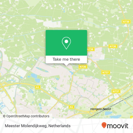 Meester Molendijkweg, Meester Molendijkweg, 7559 Hengelo, Nederland Karte