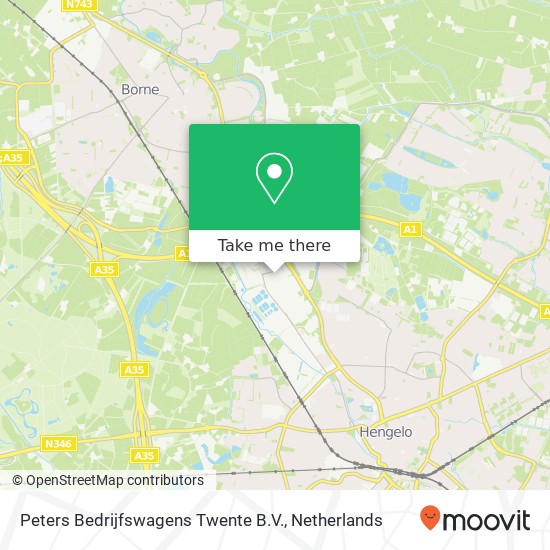 Peters Bedrijfswagens Twente B.V., Vosboerweg 7 Karte
