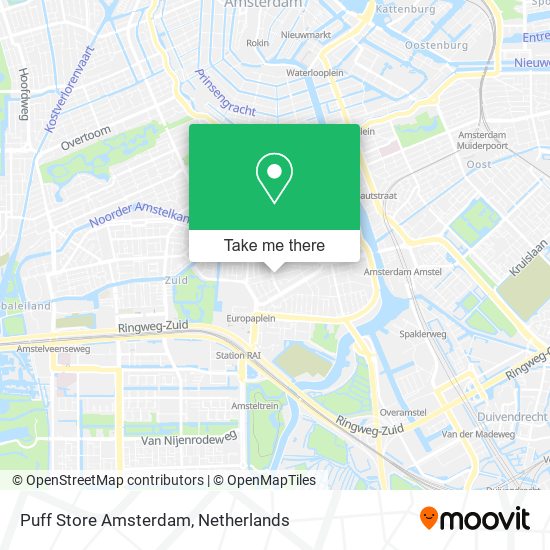 Puff Store Amsterdam map