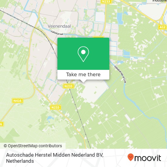 Autoschade Herstel Midden Nederland BV, De Smalle Zijde 44 Karte