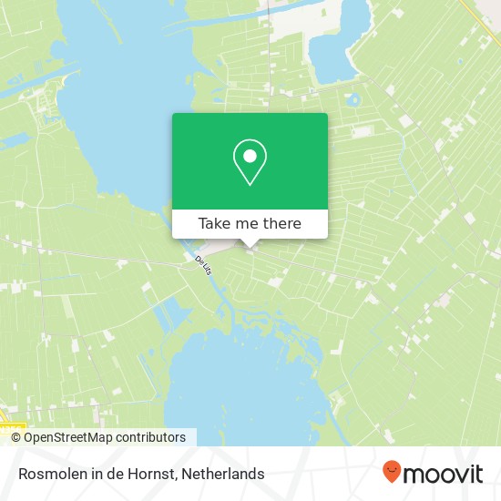 Rosmolen in de Hornst map