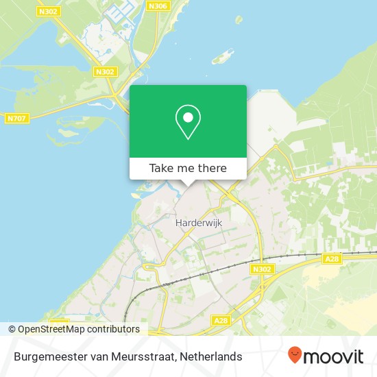 Burgemeester van Meursstraat, 3846 Harderwijk Karte