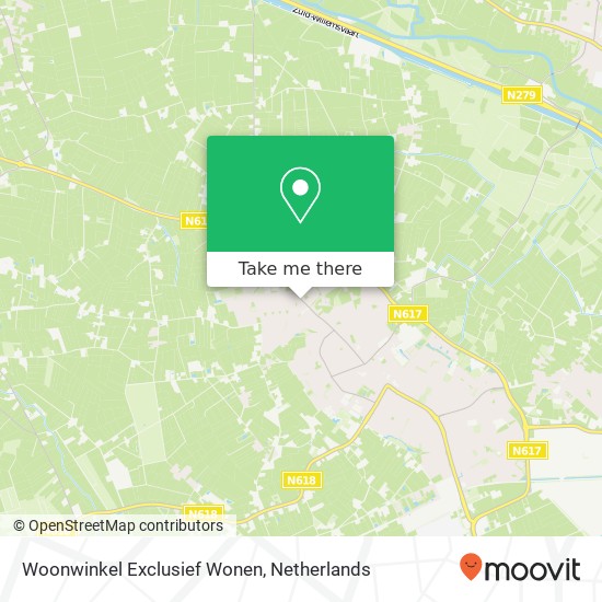 Woonwinkel Exclusief Wonen, Boschweg 80 map