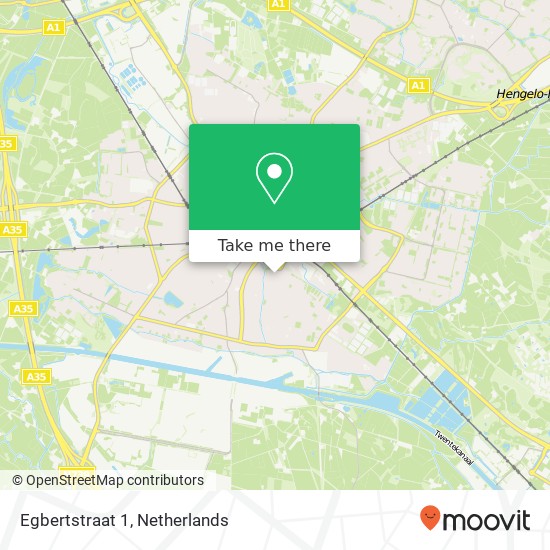 Egbertstraat 1, 7553 MS Hengelo map