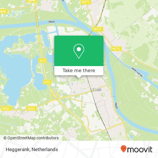 Heggerank, Heggerank, 5432 Cuijk, Nederland map