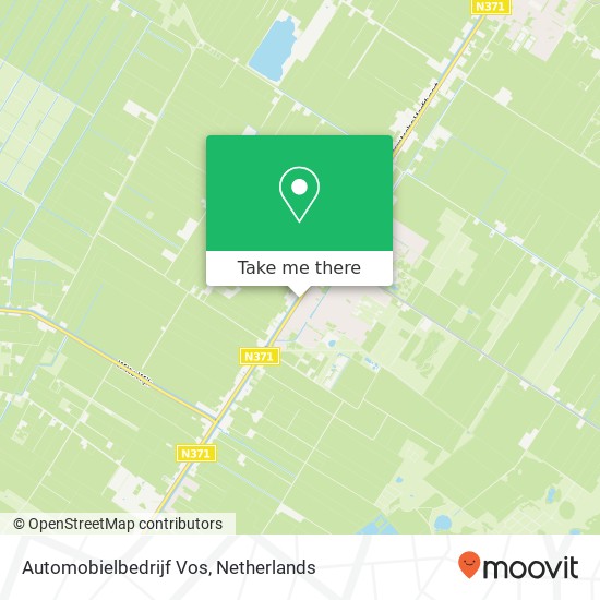 Automobielbedrijf Vos, Veenhoopsweg 32 map