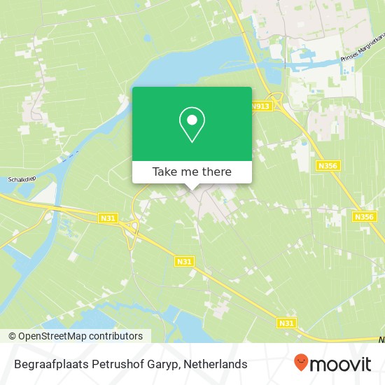 Begraafplaats Petrushof Garyp map