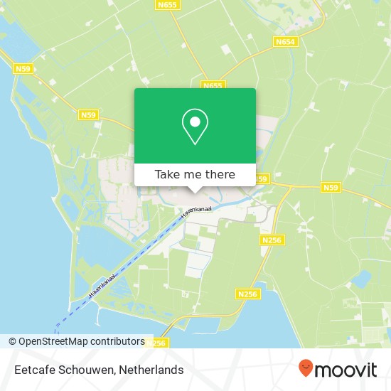 Eetcafe Schouwen, Sint Domusstraat 19 map