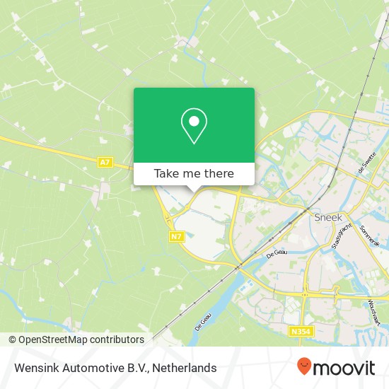 Wensink Automotive B.V., Kolenbranderstraat 5 map